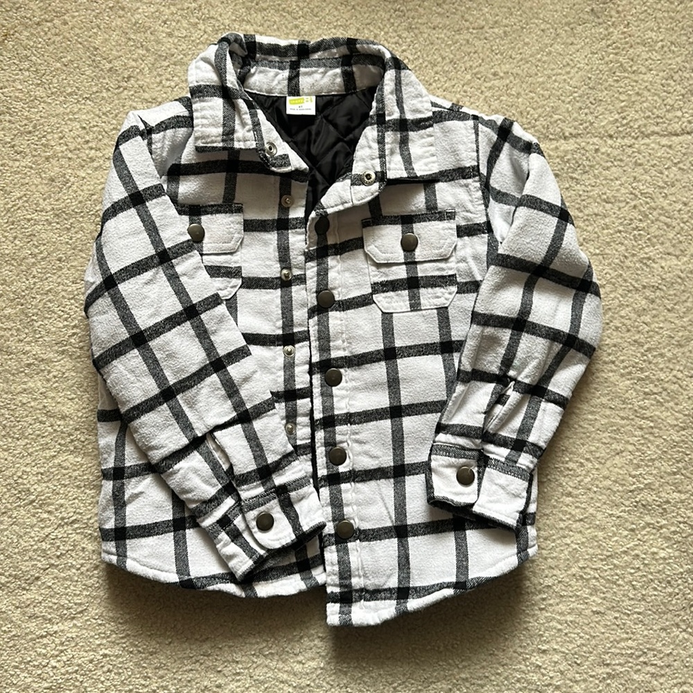 Crazy 8 - Quilted Flannel Jacket Size 4T